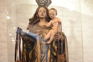 11 Our Lady of Carmen Statue 19C Basilica de Pilar Cloisters Museo Recoleta Buenos Aires